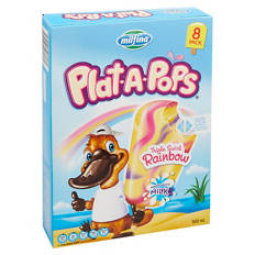Plat-A-Pops Rainbow 8 Pack 560ml